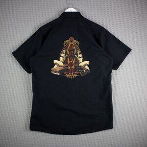 Felon Clothing Pin Up Model Car Button Up Mens Medium